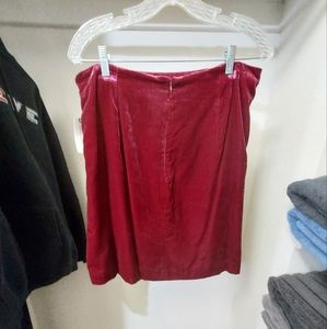 Anthropologie velvet skirt